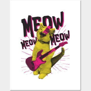 Metal Cat Posters and Art